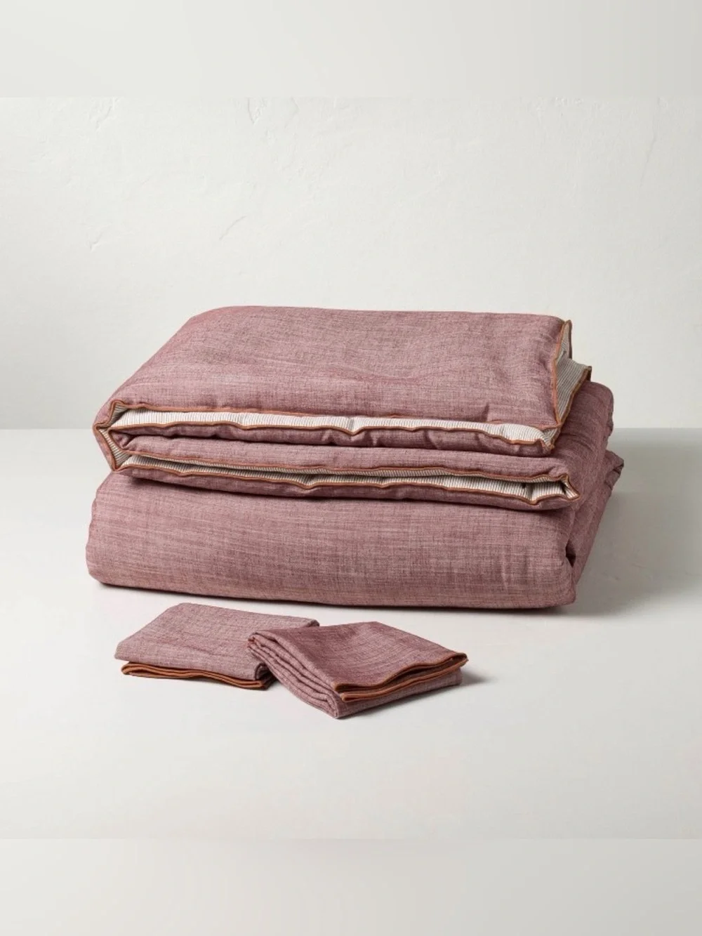 Reversible Mauve Duvet Cover Set Home Bedding. Hearth & Hand Magnolia x Target